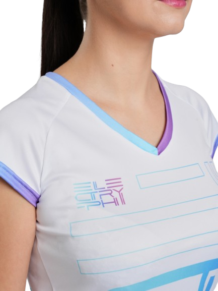 Tricou Tenis Electryphy Femei Tryumph Alb [3]