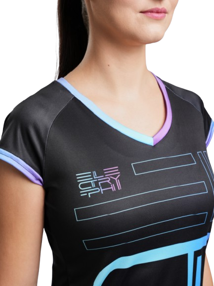 Tricou Tenis Electryphy Femei Tryumph Negru [3]