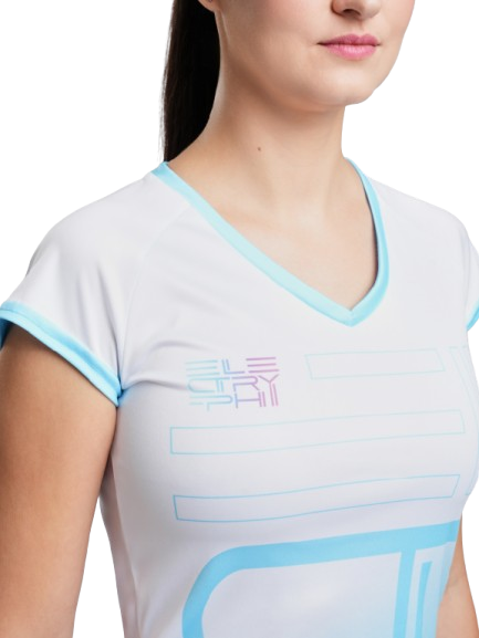 Tricou Tenis Electryphy Femei Tryumph Turquoise [3]