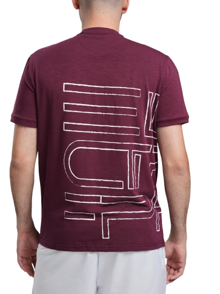 Tricou Tenis Electryphy Streetwear Tryumph Bordo [3]