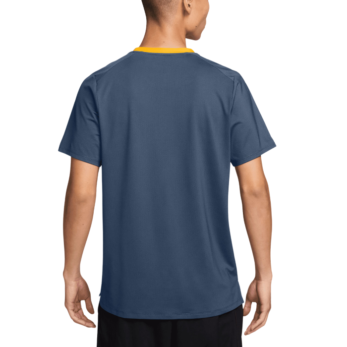 Tricou Tenis Nike Barbati Court Advantage Dri-FIT New Slate/Laser Orange [2]