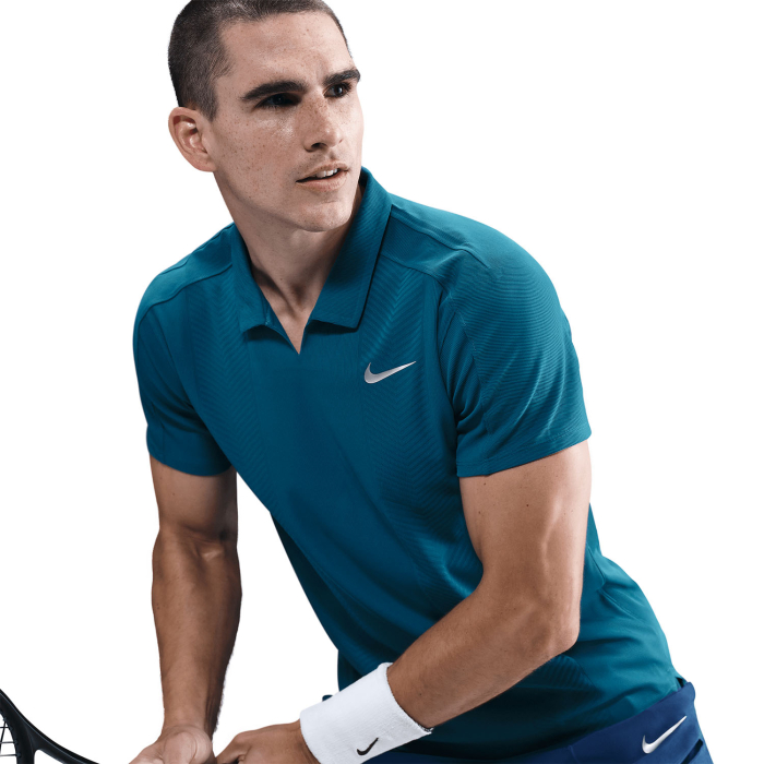 Tricou Tenis Nike Barbati Dri-FIT ADV Slam Polo Green Abyss [4]