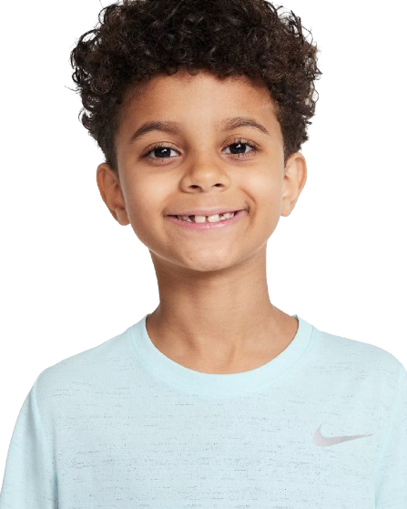Tricou Tenis Nike Copii Dri-FIT Miler Albastru Ghetar [3]