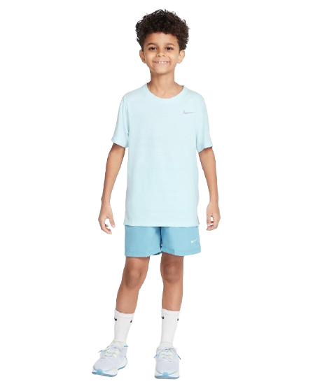 Tricou Tenis Nike Copii Dri-FIT Miler Albastru Ghetar [4]