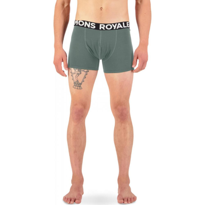 Underwear merino Mons Royale Hold Shorty Boxer Burnt Sage [2]