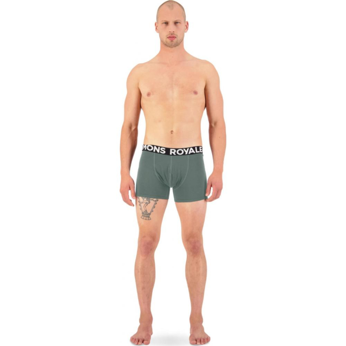 Underwear merino Mons Royale Hold Shorty Boxer Burnt Sage [3]