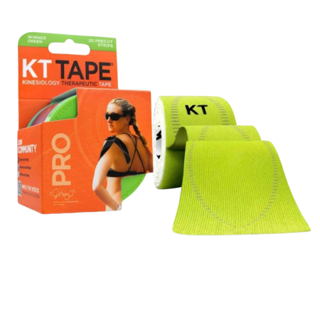 Tenis de camp - Banda Kinesiologica KT Tape Pro Synthetic Precut 4.9M Winner Green