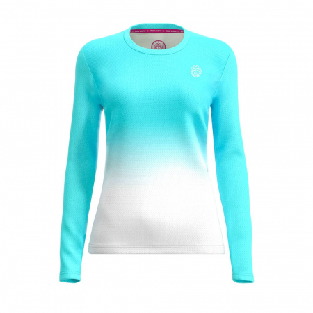 Promotii - Bluza Fata BIDI BADU Crew Gradiant Aqua Alb