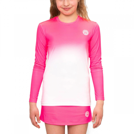 Bluza Fata BIDI BADU Crew Gradiant Roz Alb [2]