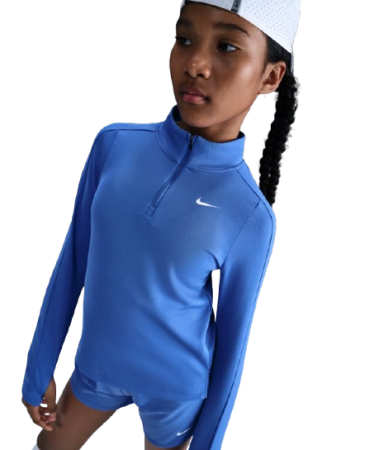 Imbracaminte tenis - Bluza Tenis Nike Copii Dri-FIT Blue White