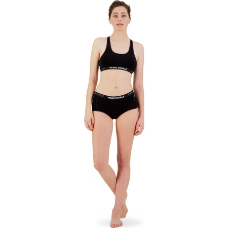 Bustiera merino Mons Royale W Sierra Sports Bra Black [1]