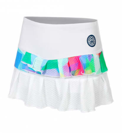 Fuste - Fusta Bidi Badu Femei Kaleido Pleated Alb/Mix