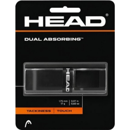 Tenis de camp - Grip Head Dual Absorbing Negru