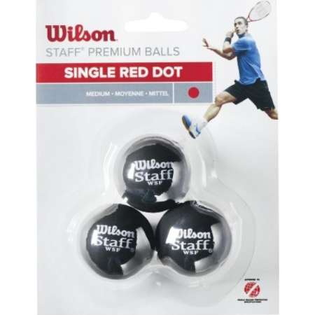 Mingi Squash Wilson Staff Single Red Dot [0]