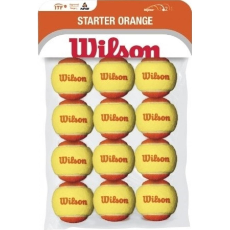 Mingi tenis de camp - Mingi Wilson STARTER ORANGE TBALL 12PACK