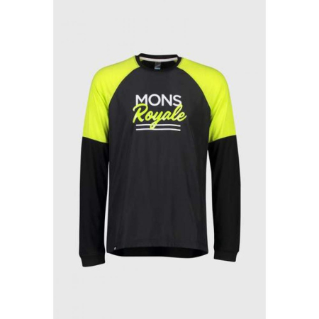 MONS ROYALE BLUZA TARN FREERIDE LS WIND JERSEY-BK LIME [2]