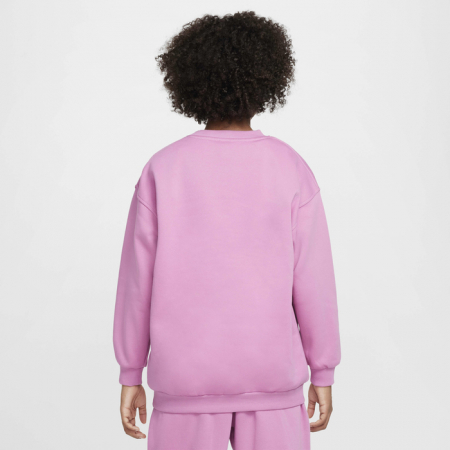 Bluza Fete Nike Club Fleece Oversized Crew Magic Flamingo [1]