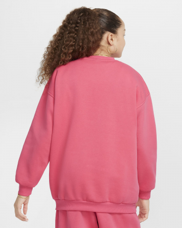 BLUZA NIKE G CLUB FLC OVRSZD CREW Aster Pink [1]