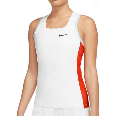 Tricouri Padel - NIKE MAOIU Court Dri-Fit Slam W White