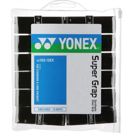 Gripuri si Overgripuri - Overgirp YONEX X SUPER GRAP SET 12 buc Negru
