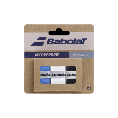Gripuri si Overgripuri - Overgrip Babolat My Overgrip X3 Black/White/Blue