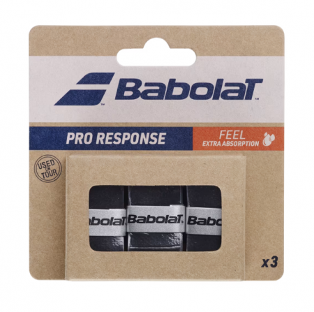 Accesorii tenis de camp - Overgrip Babolat Pro Response - Negru x3