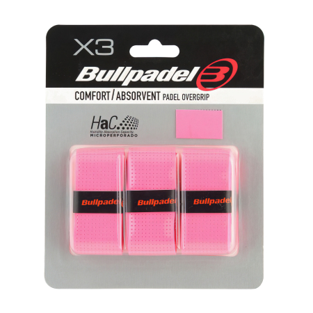 Padel - Overgrip Padel Bullpadel GB1201 722 Rosa Fluor
