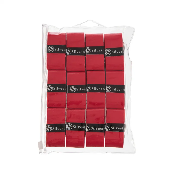 Accesorii tenis de camp - Overgrip Silvester Feel 12 Buc Rosu