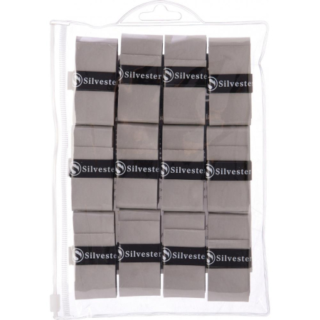 Accesorii tenis de camp - Overgrip Silvester Feel 12 Buc Gri