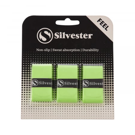 Accesorii tenis de camp - Overgrip Silvester Feel 3 Buc Galben