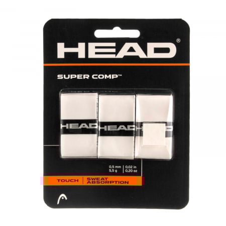Accesorii tenis de camp - Overgrip Tenis Head Super Comp White