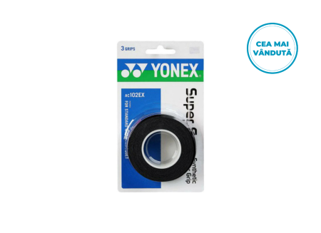 OVERGRIP YONEX X SUPER GRAP SET 3BUC BLACK