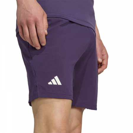 Pantaloni Padel - Pantaloni Tenis Adidas Barbati Ergo 7in Aurora Plum