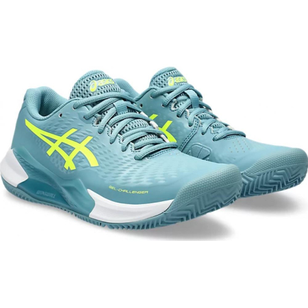 Pantofi Asics GEL-CHALLENGER 14 CLAY GRIS BLUE/SAFETY YELLOW [2]
