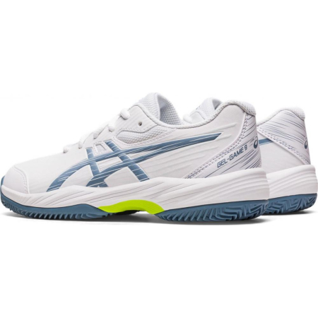 PANTOFI ASICS GEL-GAME 9 CLAY/OC WHITE/STEEL BLUE JR [2]