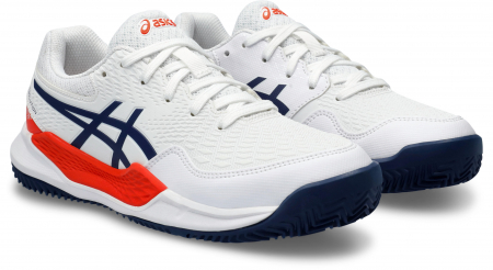 PANTOFI ASICS K GEL-RESOLUTION 9 GS CLAY WHITE/BLUE [3]