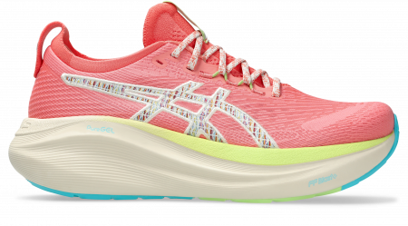 Incaltaminte alergare - Pantofi Asics GEL-NIMBUS 27 TR Nature Bathing/Guava