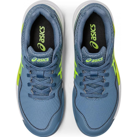 PANTOFI JUNIORI ASICS GEL-RESOLUTION 9 GS CLAY STEEL BLUE/GREEN [4]