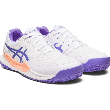 PANTOFI JUNIORI ASICS GEL-RESOLUTION 9 GS CLAY WHITE/AMETHYST [1]