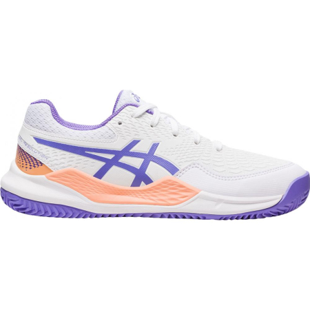 PANTOFI JUNIORI ASICS GEL-RESOLUTION 9 GS CLAY WHITE/AMETHYST [0]