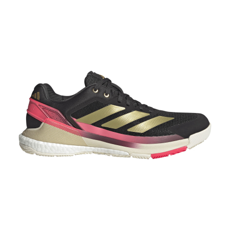 Pantofi - Pantofi Padel Adidas Barbati Crazyquick Boost Black/Gold Metallic/Solar Turbo