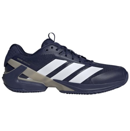 Pantofi Tenis - Pantofi Tenis Adidas Barbati Adizero Ubersonic 5 Clay Dark Blue/Cyber Metallic