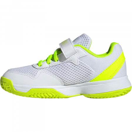 Pantofi Tenis Adidas Copii Courtflash Cloud White/Black/Lemon [1]