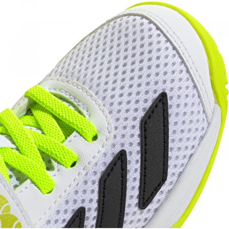 Pantofi Tenis Adidas Copii Courtflash Cloud White/Black/Lemon [3]