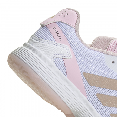 Pantofi Tenis Adidas Copii Ubersonic Off White/Silver Metallic [6]