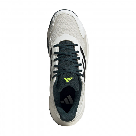 Pantofi Tenis Adidas Courtjam Control 3 Clay White Green [2]