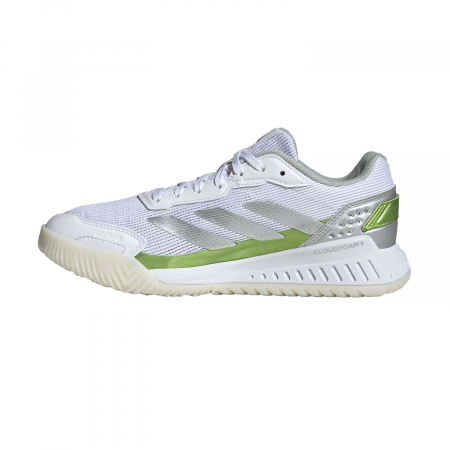 Pantofi Tenis Adidas Courtquick Padel FTWR White/Silver Metallic/Lemon [4]