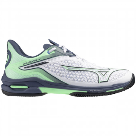 Pantofi Tenis - Pantofi Tenis Mizuno Wave Exceed Tour 6 CC SS Alb/Verde