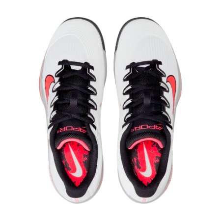 Pantofi Tenis Nike Femei Zoom Vapor 12 HC PRM White/Hot Lava [5]