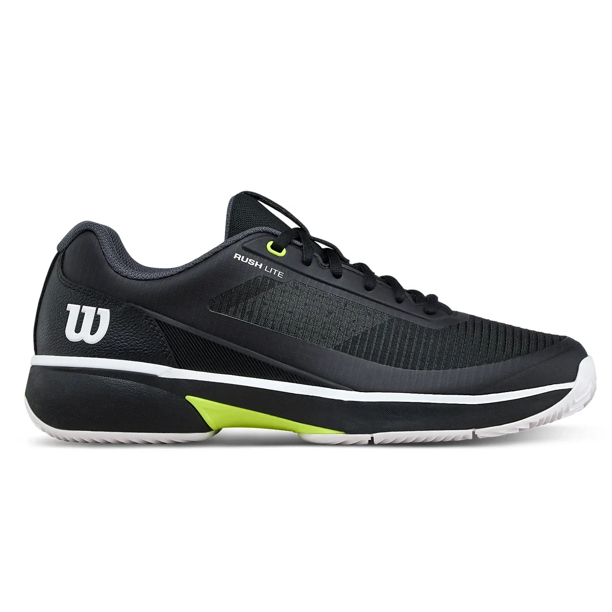 Pantofi Tenis - Pantofi Tenis Wilson Barbati Rush Lite 5 Zgura Black/White/Safety Yellow